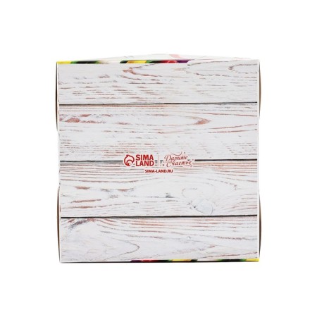 Capcake box, confectionery packaging, 4 cells “March 8”, 16 x 16 x 10 cm-4