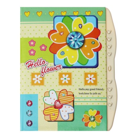 Notebook Gift Book on the castle, A6+, 48 sheets, line "Flowers", mix-1