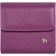 Wallet on the button, the map for maps (3)/coins/bill, purple color 10.2x9.5x3cm
