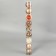 Set of balls plastic D-6 cm, 9 pcs "Melody" Disco wave, white gold