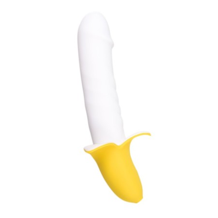 Jos B-Nana pulsator, silicone, 19 cm, white color-2