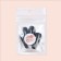 Patching nails, 24 pcs, ballerina shape, black color