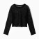 Female set (longshilize, trousers) minku: Casual Collection Black Color, Rr. 46