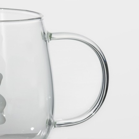 Glass mug with a figure at the bottom "Seren. Bear ", 350 ml-2