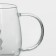 Glass mug with a figure at the bottom "Seren. Bear ", 350 ml