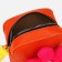 Bag's bag with lightning, long belt, orange color