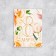 Congratulatory card "White Tulips", March 8, 8 x 6 cm
