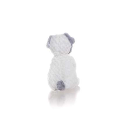 Soft toy Gulliver puppy, white-gray color, 28 cm-9