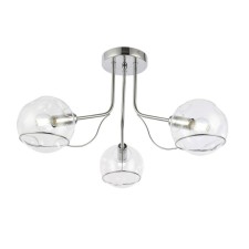 Ceiling EVOLUCE lamp. Sle102502-03. BACA. 3x40 watts, E14, 61x61x31 cm, chromium color