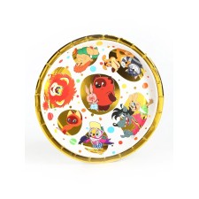 A disposable paper plate with embossing, 18 cm, Soyuzmultfilm
