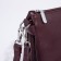 Cross-Bodi bag with zipper, burgundy color