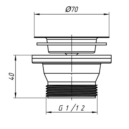 Issue "Ani Plast" M100, 1 1/2, with a stainless grid-1