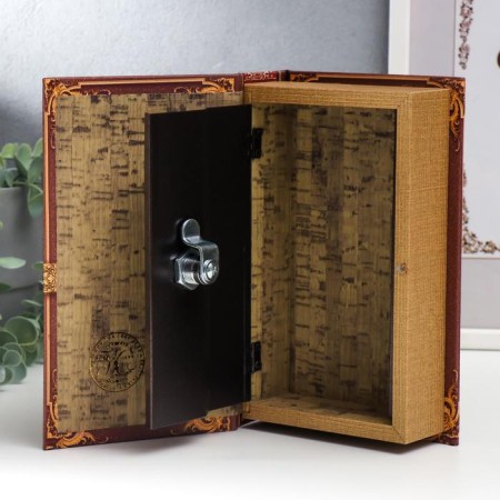Safe-book wood, leatherette "tree. Caches of our family" 21x13x5 cm-3