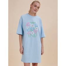 Women's dress, size l, blue color