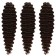 Hollywood Afrolocons, 60 cm, 270 gr, chocolate/dark chocolate HKB4/33A (Catherine)