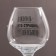 Cognac glass "Alcohol is scary" 265 ml