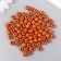 Beads for creativity wood "brick red" D-0.8 cm, set of 20 g