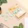 Set of candles for the cake, 5 pcs "Asterisk", Blue