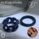 Ring set 2 pieces "Crystals" circuit, dark blue color, size mix
