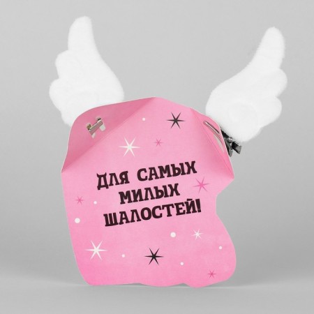 Заколки для волос ушки «Крылья ангела», белые, 2 шт, 11 х 12 см-6