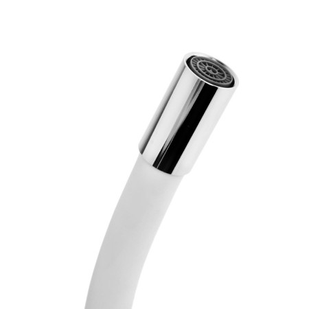 Kitchen mixer Zein Z2103, two -wound, silicone spout, white/chromium-5