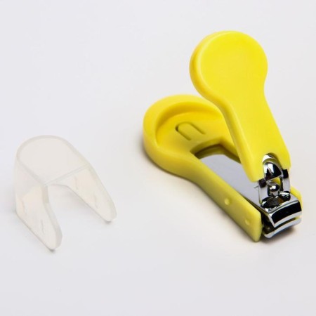 Children's manicure set, 3 subjects: scissors, saw, knipser, 0 months old, yellow color-4