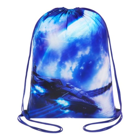 A bag for shoes 420 x 340 mm, calligrata MSO-5s, (soft polyester, density 210d), "space and starship"-1