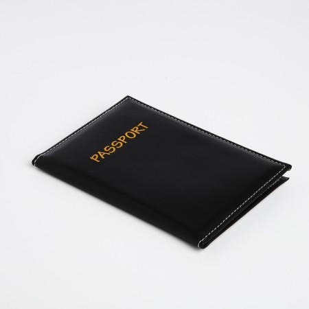 Cover for passport, black color-2