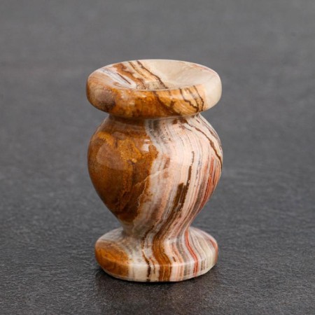 Set of church candlesticks, 6 pcs, 3 × 4.5 cm, onyx-2