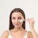 Mask brush, 17 (+/- 1) cm, brown/white color