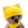 Soft toy "owl Sonya", in a hat of a kitten, 20 cm