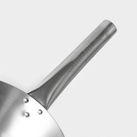 Skoroda-Wok Hanna Knövell stainless steel Chief, D = 32 cm, with a handle-9