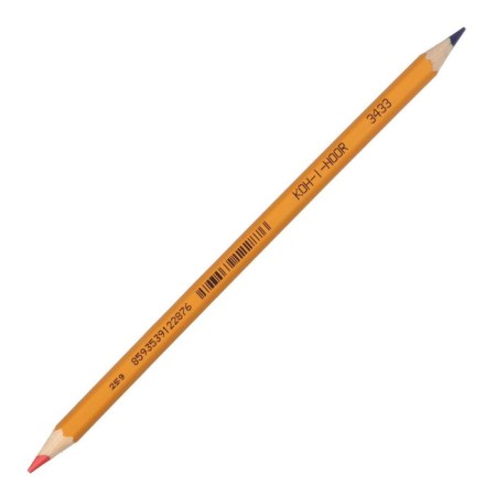 Two-color Koh-I-Noor 3433 pencil, blue-red-4