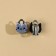Set of jewelry "stylish cat" beads and earrings clips