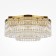 Ceiling Lamp MayToni Dia005CL-10G, 10HE14, 60W, 60x60x25 cm, color gold