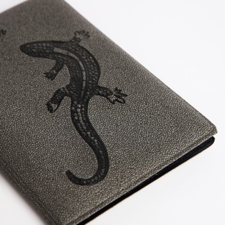 Passport cover, gray color-3