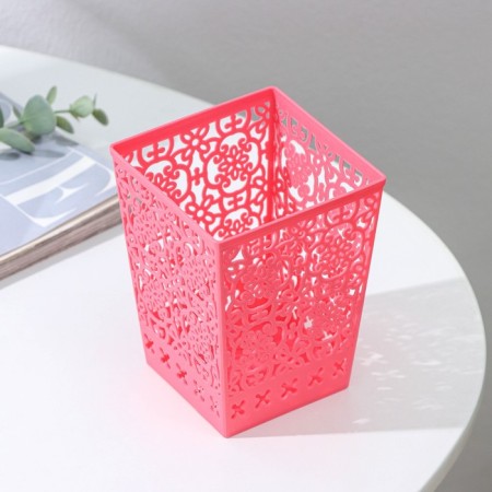 Arabesque storage basket, plastic, 9 × 9 × 12 cm, mix color-1