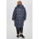 Female coat, size 58, dark blue color