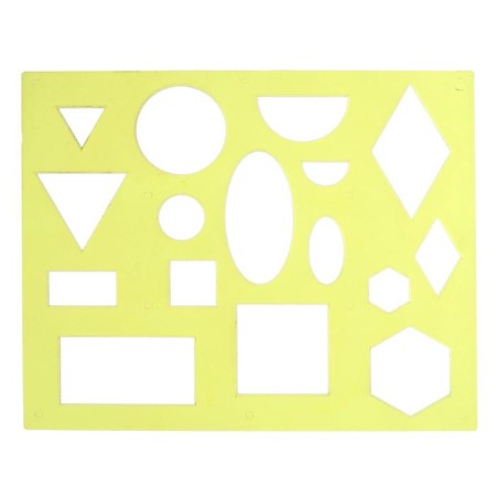 Stencil of geometric figures No. 1
