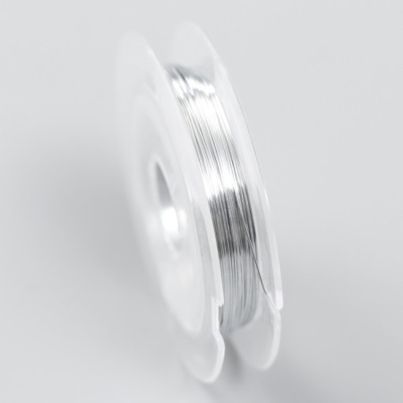 Bead wire 0.3 mm, 10 m, silver-2