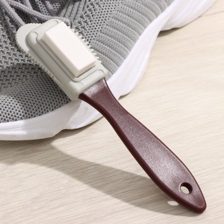 Triple brush for shoes: suede, nubuk, velor, 15 × 4 cm-2