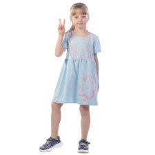 Girls for girls Child of Flowers, height 110 cm, blue color