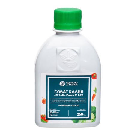 Fertilizer Organ and Mineral Humat of Potassium "Suffle", vegetables, bottle, 250 ml-1