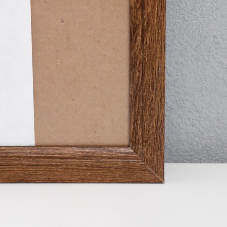 Photo frame wood 40x60 cm, No. 1, 17 mm, mokko (plastic screen)-1
