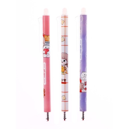 Handle gel machine washed ink, 0.5 mm, blue rod, cutie mix-1