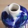 VAZA Ceramics Table "Picasso" (manual painting) explosion jug, 24.5x13 cm, blue-white