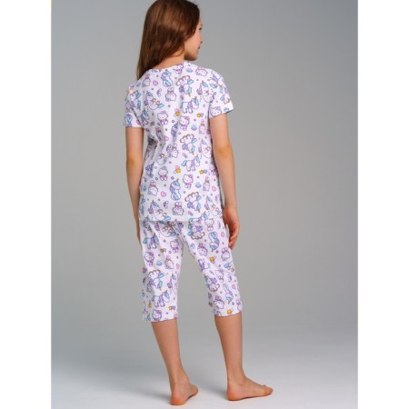 Pajama for the girl PlayTode: T -shirt and Bridges, height 128 cm-2