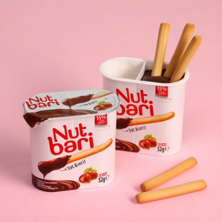 Nut Bari paste made of hazelnut and cocoa with bread sticks, 52g