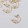 Decor for creativity Metal, plastic "Vetochka with a bead" 1.3x1.8 cm
