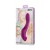 Turnoven vibrator with vacuum stimulation Jos Spinser, 23 cm, silicone, purple color